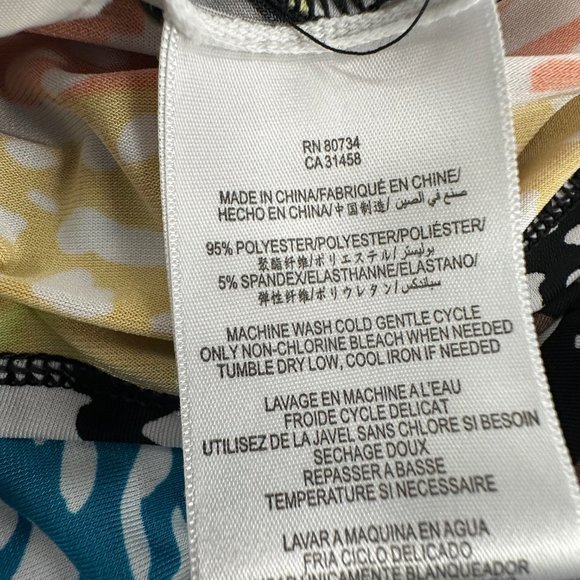 BCBGMAXAZRIA Dress Medium Zotia Printed Summer Casual Party Mini Dress MSRP $138 - Picture 4 of 15